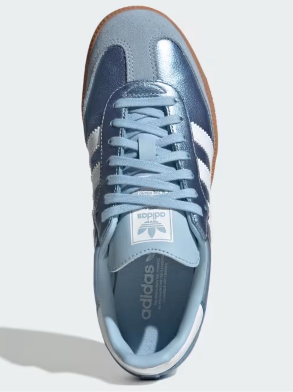 adidas  Samba Metallic Light Blue and White Sneakers! New in box 7